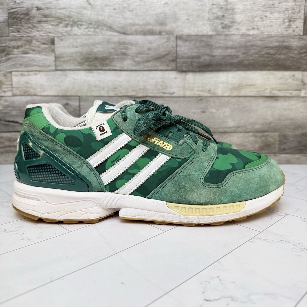 BAPE x Undefeated x Adidas ZX 8000 - Men's Size 11 - FY8851 - Picture 2 of 12